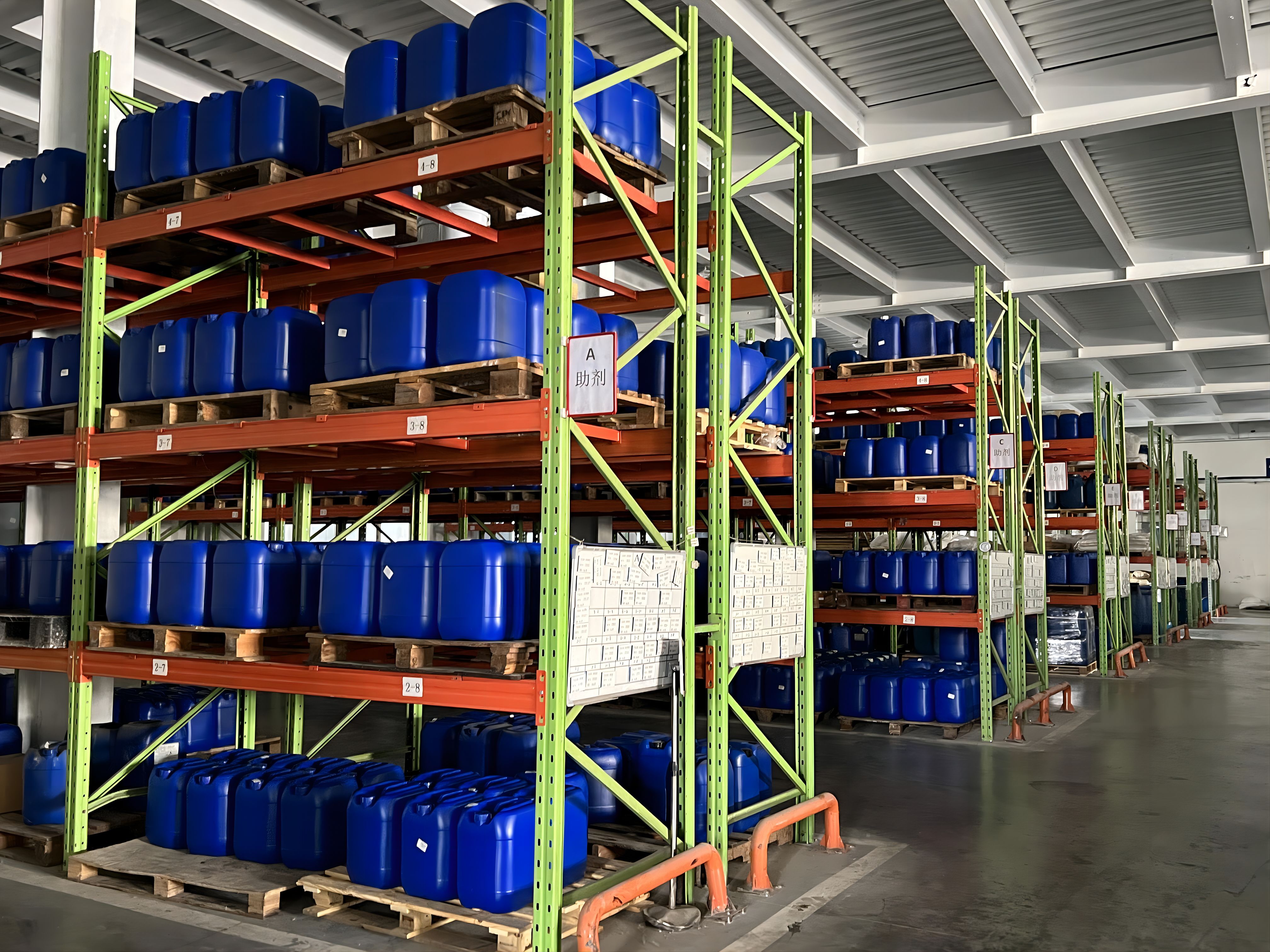 ENZE customer-supplied warehouse racks